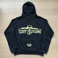 Hellstar Studios Uniform Hoodie Washed Black