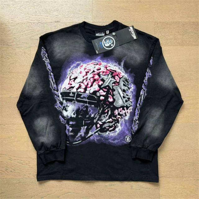 Hellstar Site Link Long-Sleeve T-Shirt Black