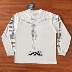 1:1 quality Hellstar led score display letter print long sleeve t-shirt 2 colors
