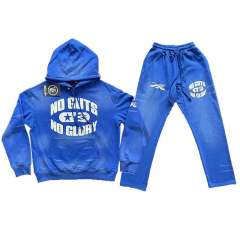 Hellstar Studios 1:1 quality version Mud print washed version vintage hoodie & pants set