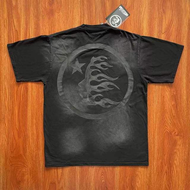 Hellstar Classic Black Logo Print T-Shirt