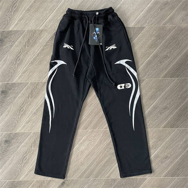 Hellstar Studios Sports Gel Hoodie Pants Black Red