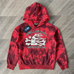 Hellstar Studios Sports Tie Dye Hoodie Pants Red