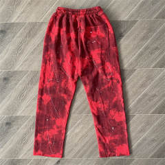 Hellstar Studios Sports Tie Dye Hoodie Pants Red