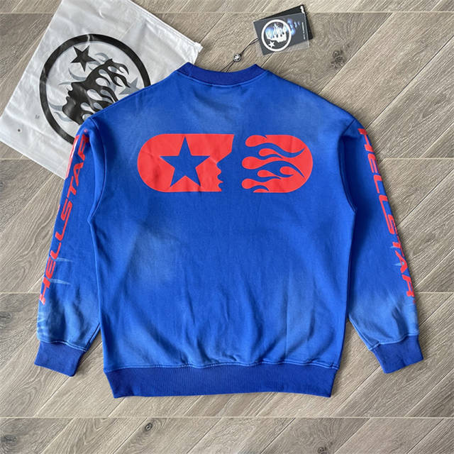 Hellstar Studios Sports Sweatshirt Blue