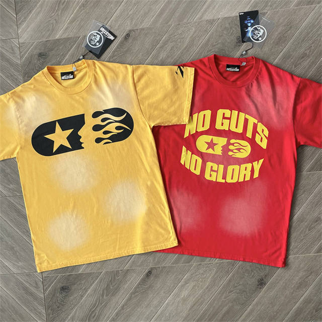 Hellstar Studios No Guys No Glory Maratho T-Shirt Red Yellow