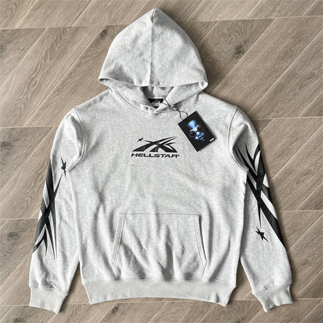 Hellstar Studios Sample Hoodie Pants Tracksuit Gray
