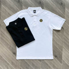 1:1 Hellstar Studios Polo Tee T-Shirt White Black