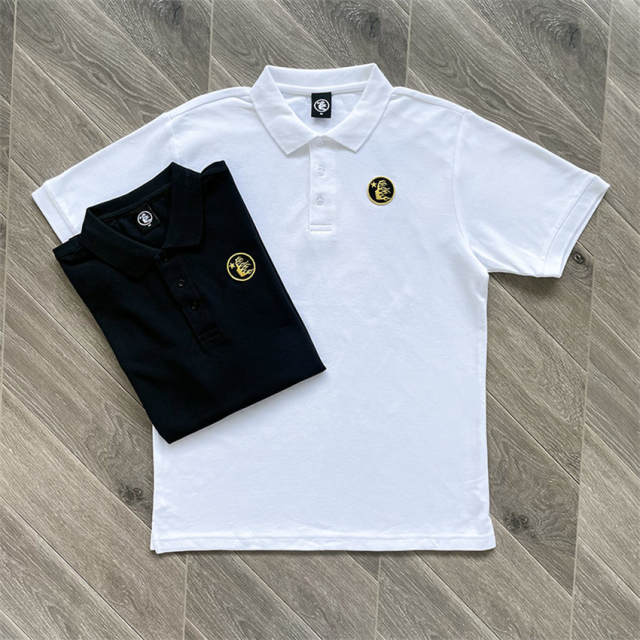 1:1 Hellstar Studios Polo Tee T-Shirt White Black