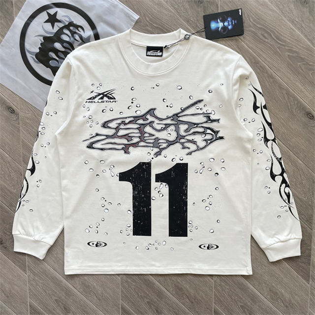 1:1 Hellstar studios Moto Cross Long Sleeve T-Shirt