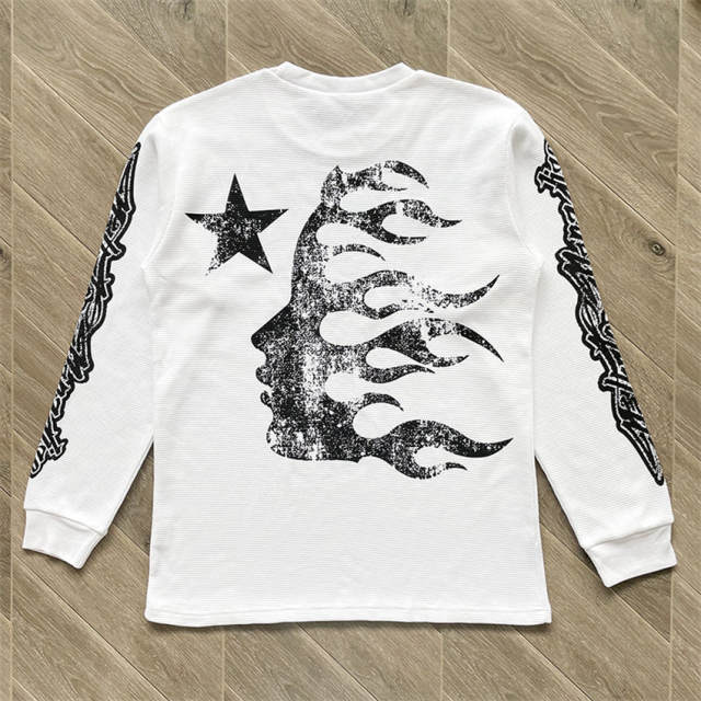 1:1 Hellstar Human Skeleton Long Sleeve White