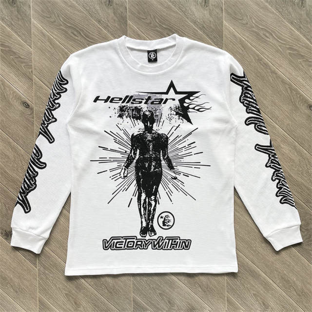 1:1 Hellstar Human Skeleton Long Sleeve White