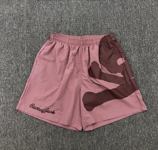Travis Scott Cactus Jack Skeleton Pink Shorts