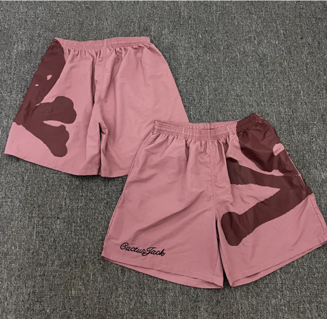 Travis Scott Cactus Jack Skeleton Pink Shorts