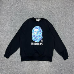 [Best Quality] 1:1 Bape ABC Camo Ape Head Sweatshirt Black