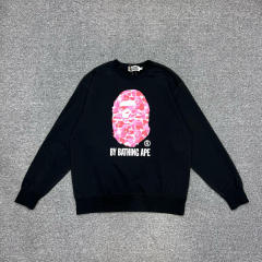 [Best Quality] 1:1 Bape ABC Camo Ape Head Sweatshirt Black