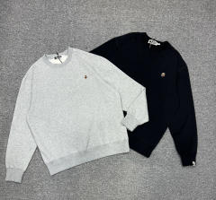 [Best Quality] 1:1 Bape Small Logo Sweatshirt Black Gray