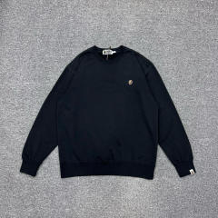 [Best Quality] 1:1 Bape Small Logo Sweatshirt Black Gray