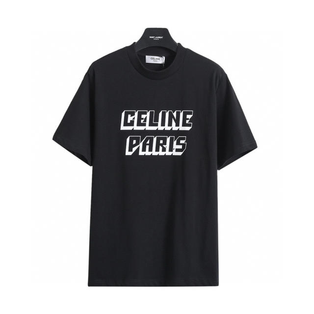 C Paris T-Shirt White Black Pink