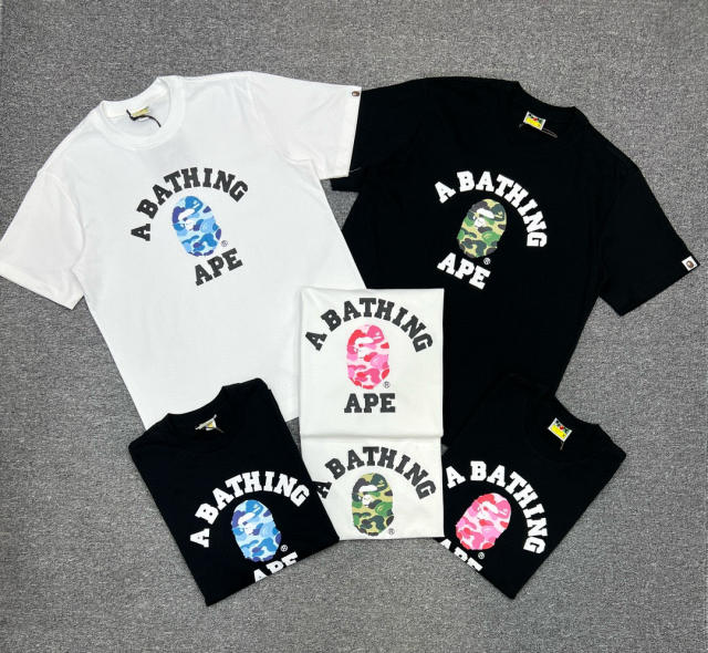 1:1 Quality Bape ABC Camo T-Shirt Black White
