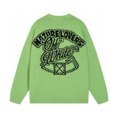 Off White Sweater Black Beige