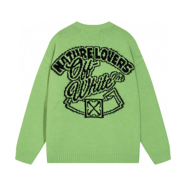 Off White Sweater Black Beige