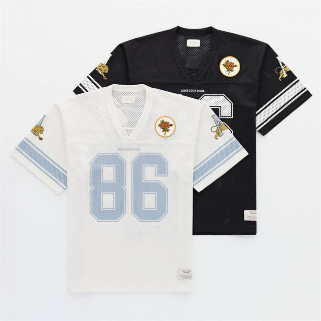 AIME ALD Football Jersey White Black