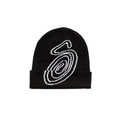 Stussy Beanie Hat Big S Black