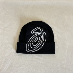 Stussy Beanie Hat Big S Black