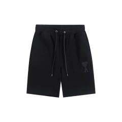 Ami Small Classic EMbroidered Logo Hearts Shorts