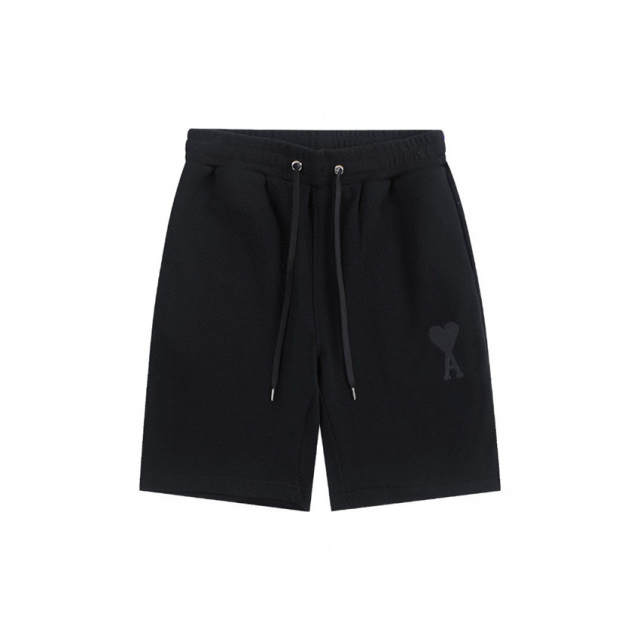 Ami Small Classic EMbroidered Logo Hearts Shorts