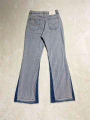 [Best Quality]1:1 Gallery Dept Kenjima Distressed Wide-Leg Denim Pants