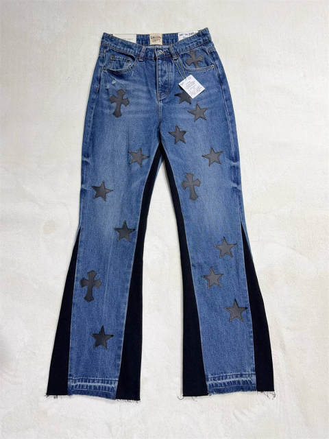 [Best Quality]1:1 Gallery Dept Cross and Start Denim Pants