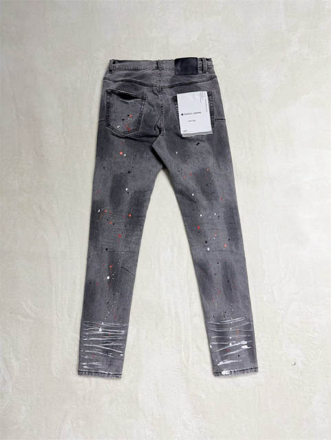 [Best Quality]1:1  BRΑND Splatter Ink Jeans Black