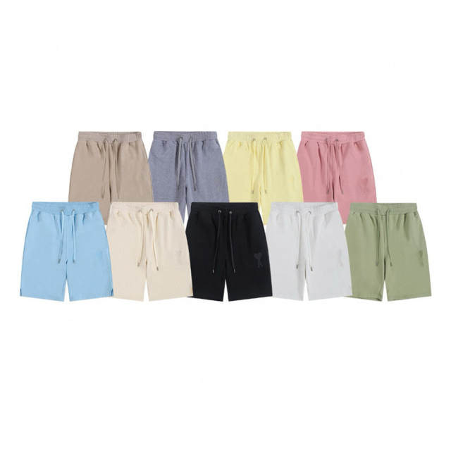Ami Small Classic EMbroidered Logo Hearts Shorts