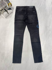 [Best Quality]1:1 Am*ri Blue Patch Denim Jeans