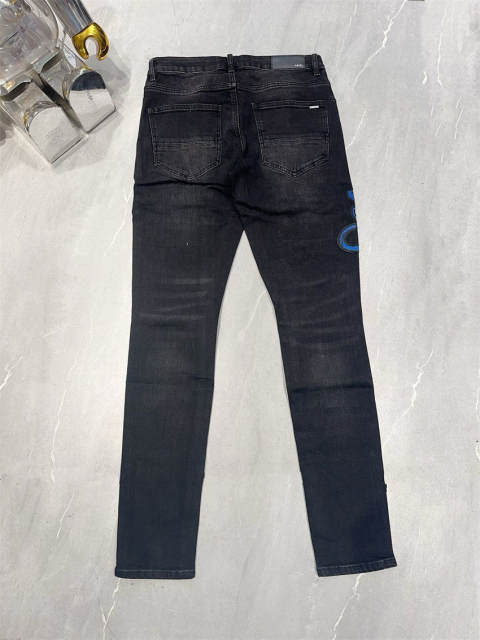 [Best Quality]1:1 Am*ri Blue Patch Denim Jeans