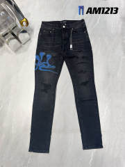 [Best Quality]1:1 Am*ri Blue Patch Denim Jeans