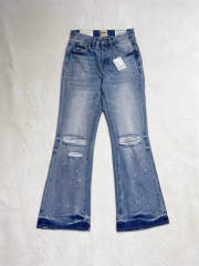 [Best Quality]1:1 Gallery Dept Blue White Ink Denim Pants
