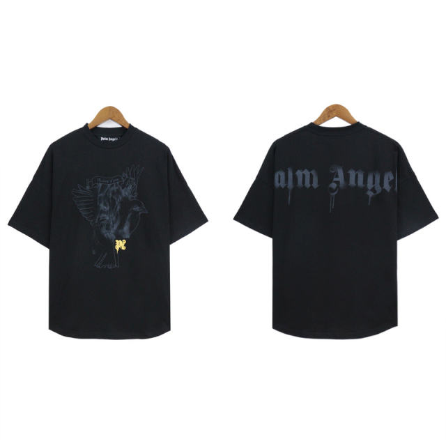 Palm Angels 24SS Pigeon T-Shirt White Black