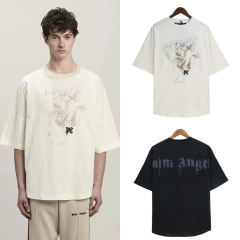 Palm Angels 24SS Pigeon T-Shirt White Black