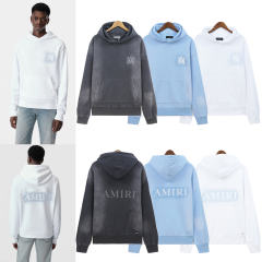 Disdressed Washed Hoodie Gray Black White