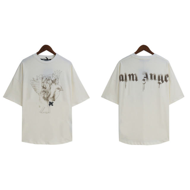Palm Angels 24SS Pigeon T-Shirt White Black