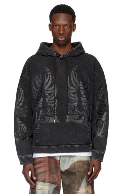 Who Decides War Abstract Large Print Hoodie