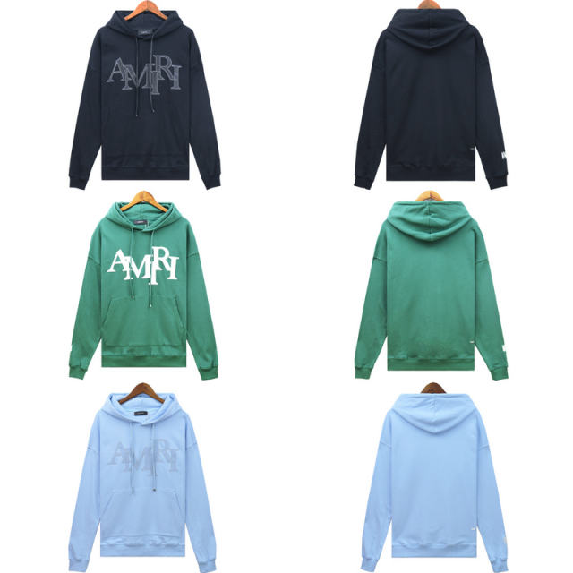 Patch Logo Hoodie Green/Navy Blue/Blue