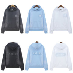 Disdressed Washed Hoodie Gray Black White