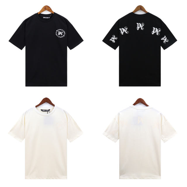 Palm Angels 24SS Special Fonts T-Shirt White Black