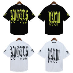Palm Angels 24SS Gothic Fonts T-Shirt White Black