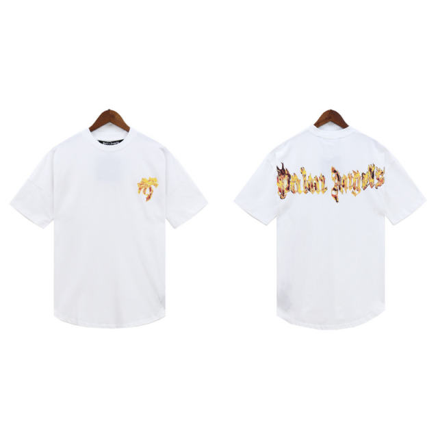 Palm Angels 24SS Palm Tree T-Shirt White Black