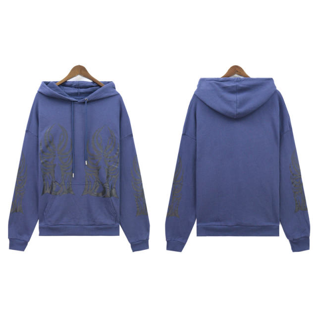 Who Decides War Abstract Large Print Hoodie